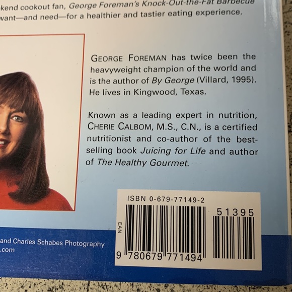 George Foreman's Knock-Out-the-Fat Barbecue and Grilling Cookbook cook book NEW - Picture 7 of 9